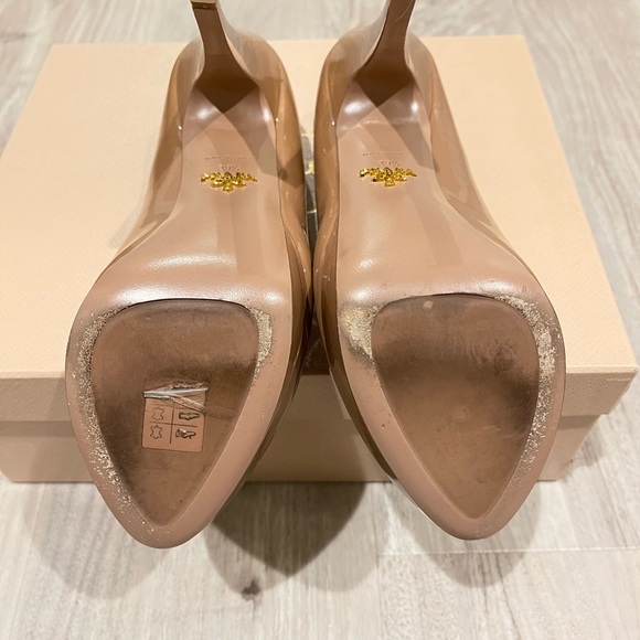 Prada Patent Leather Caramel Heels 39.5 - Picture 9 of 9